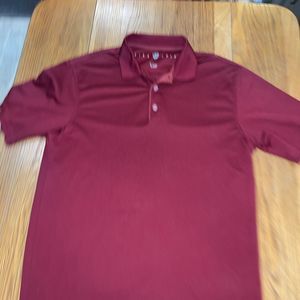 Mens Nike Golf Solid UV Fitdry Burgundy Polo Shirt Sz.  Medium
